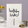 'Birthday Wishes' Letterpress Card, thumbnail 1 of 3