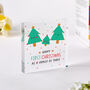 First Christmas Family Of Three Plaque Gift, thumbnail 3 of 3