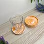 Orange Marbled Drinks Coaster With Lip, thumbnail 1 of 7