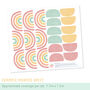 Shapes And Rainbows Wall Stickers, thumbnail 2 of 2