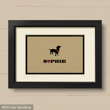 Personalised Dachshund Print For One Or Two Dogs, 5 of 12