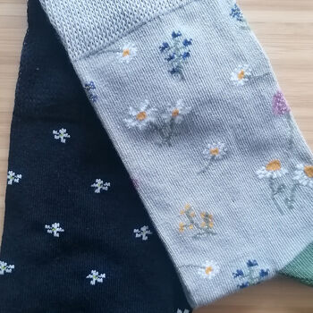 Floral Feet Ladies' Socks, 7 of 12