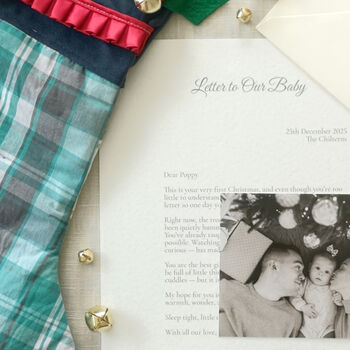 Christmas Letter To Our Baby Personalised Keepsake, 9 of 10