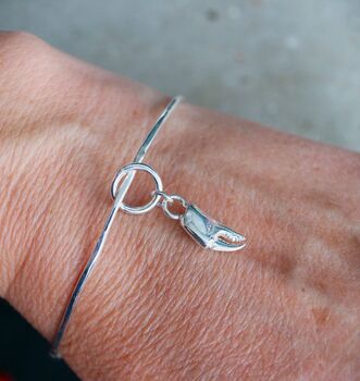 Sterling Silver Crab Claw Bangle, 6 of 6