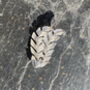 Leaves Silver Topne Brooch, thumbnail 1 of 3