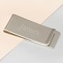 Silver Plated Personalised Money Clip, thumbnail 1 of 4