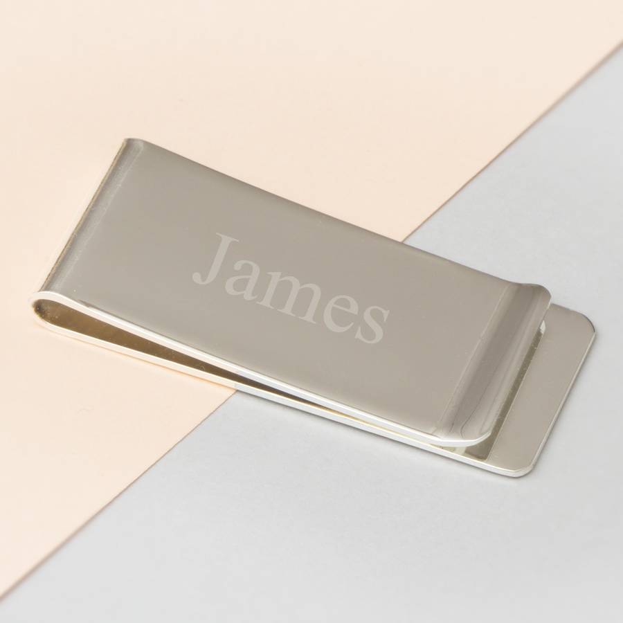 Silver Plated Personalised Money Clip, 1 of 6