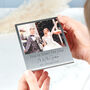 Personalised Couples Eleven Year Anniversary Steel Photo Print, thumbnail 1 of 6