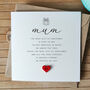 Christmas Card For Mum, To A Special Mother Christmas Card, Personalised Card For Mummy, Handmade Card, thumbnail 1 of 4