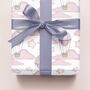 Hot Air Balloon Gift Wrapping Paper Available In Blue Or Pink, thumbnail 4 of 7