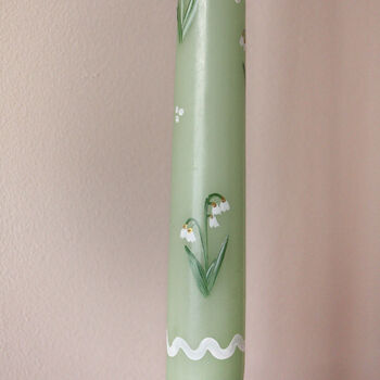 Hand Painted Snow Drop Candles, 3 of 5