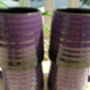 Set Of Four Reactive Glaze Brûlée Mugs In Black And Deep Purple, thumbnail 4 of 8