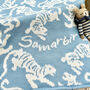 Personalised Knitted Tiger Blanket, thumbnail 1 of 4