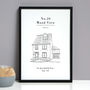 Personalised House Portrait Line Drawing Print, thumbnail 3 of 9