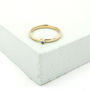 Skinny Gold And Blue Sapphire Ring, thumbnail 2 of 6