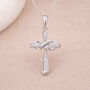 Personalised Sterling Silver Infinity Cross Pendant, thumbnail 1 of 11