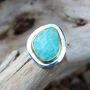 Amazonite Gemstone Adjustable Sterling Silver Ring, thumbnail 1 of 7