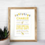 Special Baby Details Personalised Print, thumbnail 3 of 6
