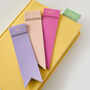 Personalised Hand Stitched Leather Bookmark, thumbnail 2 of 7