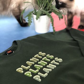 'Plants, Plants, Plants' Embroidered Sweatshirt, 2 of 3
