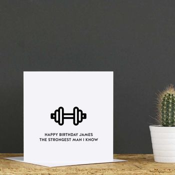 Personalised Gym Birthday Card By Jolly Smith | notonthehighstreet.com
