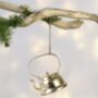 Six Silver Metal Decorations, thumbnail 7 of 7