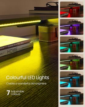 Electric Standing Desk With Power Strip Monitor Stand, 8 of 9