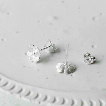 Sterling Silver Dainty Daisy Studs, 12 of 12