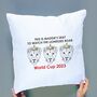 Womens World Cup Cushion, thumbnail 1 of 7