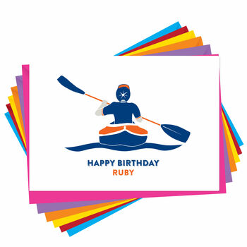 Kayak Birthday Card, 4 of 4