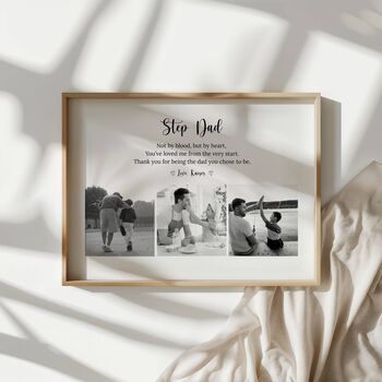 Personalised Step Dad Photo Print, 2 of 5
