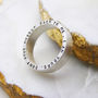 Personalised Silver Narrative Ring With/Out Diamond, thumbnail 7 of 9
