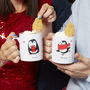 Personalised Couples Christmas Penguin Mug Set, thumbnail 2 of 5