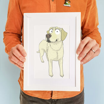 Cartoon Dog Portrait, Pet Portrait, Custom Dog Art, 4 of 9