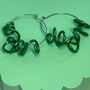 Messi Wire Hoop Earrings, thumbnail 5 of 6