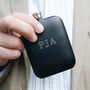 Personalised Black Hip Flask, Initials, Name, thumbnail 2 of 4