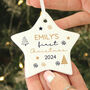 Personalised First Christmas Star Christmas Ornament, thumbnail 3 of 3