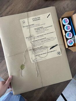 Personalised Paint Your Own Photo Portrait Diy Kit | 40 X 30cm, 7 of 8