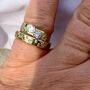 Scattered Stars 18k Diamond Solitaire Engagement Ring, thumbnail 2 of 9