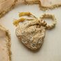 Amrisha Gold Silk Potli Bag, thumbnail 2 of 3