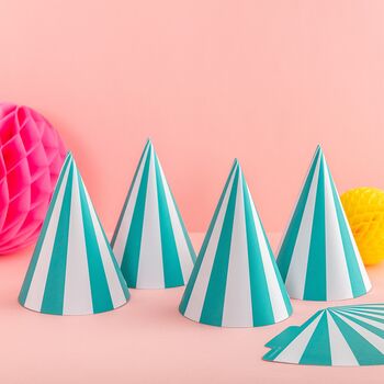 Bright Striped Party Hats, 7 of 9