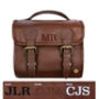 Personalised Leather Hanging Wash Bag With Buckles, thumbnail 3 of 9