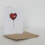 Love Heart Balloon Card, thumbnail 3 of 3