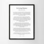 Personalised Black And White Poem Print, thumbnail 4 of 9