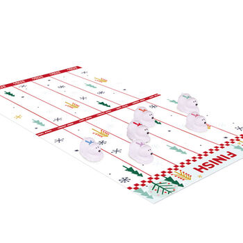 Polar Bear Racing Black And White Christmas Crackers Set Of Six, 2 of 5