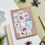 Welsh Illustrated Christmas Postage Stamp Card, thumbnail 4 of 6