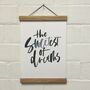 The Sweetest Of Dreams Typography Print, thumbnail 6 of 6