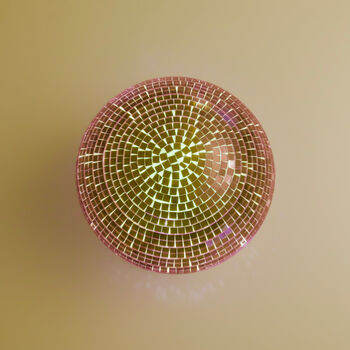 Pink Mushroom Disco Mirror Ball Lamp, 5 of 5