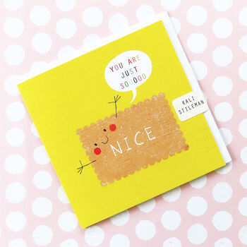 Nice Biscuit Greetings Card, 4 of 5