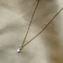 Silver Plated Dainty Tiny Small Heart Pendant Necklace, thumbnail 5 of 6